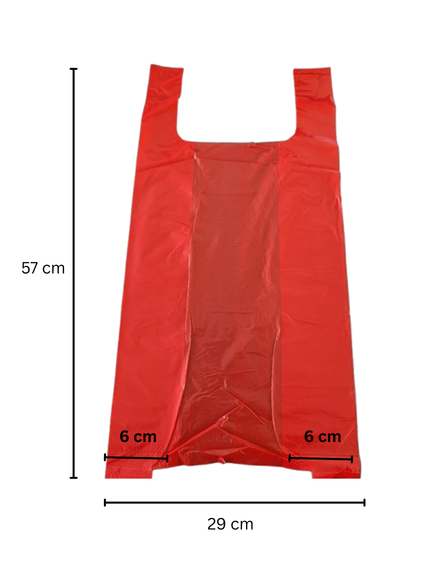 Gut sichtbare LDPE-Industrie-Müllsäcke, rot, 10L, 2,59 €/Rolle