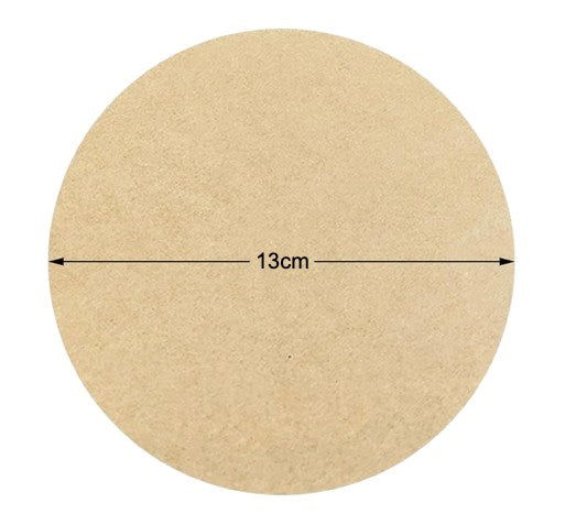 Burgerpapier/Hamburger-Patty-Papier/Burger-Patty-Einleger rund, 13cm, BPA-frei, PFAS-frei, ungebleicht, 40g/m2