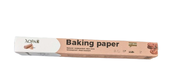 Backpapier auf Rolle, 8m*38cm, BPA-frei, PFAS-frei, Ungebleicht, 40g/m2, Profiqualität