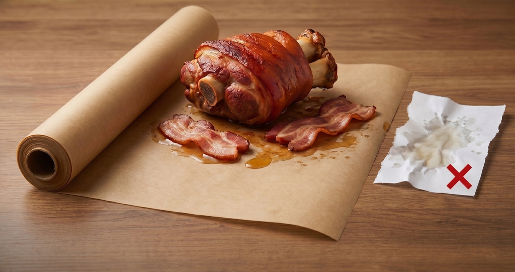 BBQ- & Bratpapier, 3m*58cm, BPA-frei, PFAS-frei, Ungebleicht, 40g/m², extrastark, Hochbelastbar