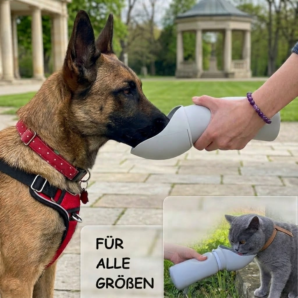 Zusammenklappbarer Trinknapf für Haustiere, 550 ml