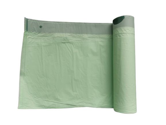 Kompostierbarer Zugbandbeutel / Bio-Müllbeutel mit Zugband 6L-8L, 0.073€/Stück, 2.19€/Rolle