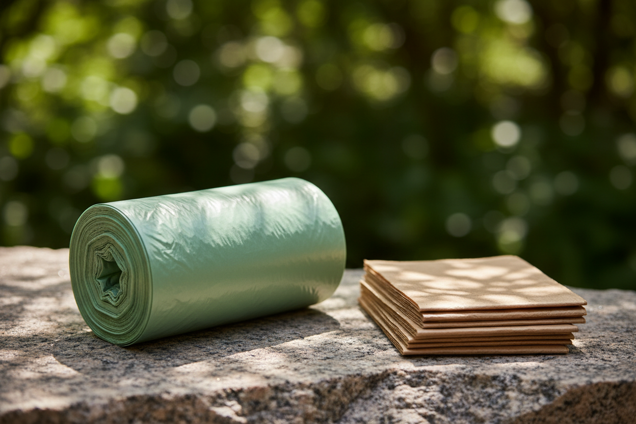Sustainable Compostable Products on Stone