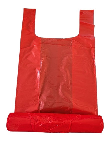 Gut sichtbare LDPE-Industrie-Müllsäcke, rot, 10L, 2,59 €/Rolle